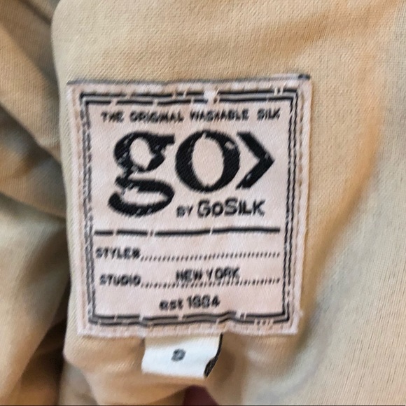 NWT Go by Go Silk Drape Vest 100% silk - Picture 6 of 7